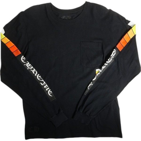 Size【L】 CHROME HEARTS クロム・ハーツ POCKET TEE MULTICOLOR/BLACK ロンT 黒 【中古品-良い】 20814388