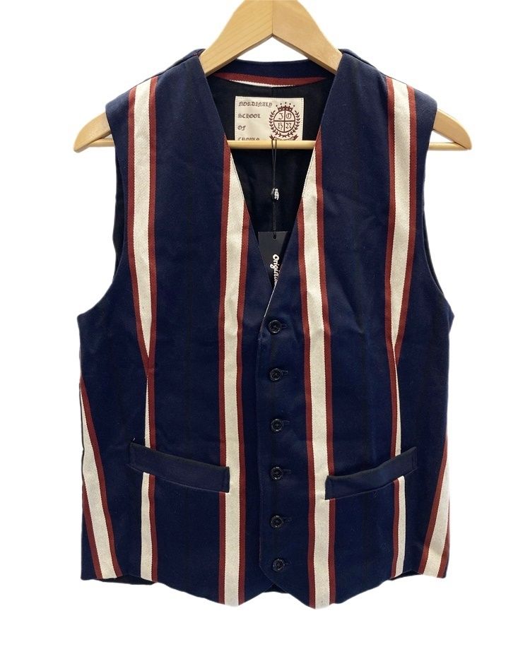 オリジナル ジョン Original John WAISTCOAT JK329 NAVY STRIPE Made in JAPAN ベスト ストライプ ネイビー Mサイズ 101MT-1945