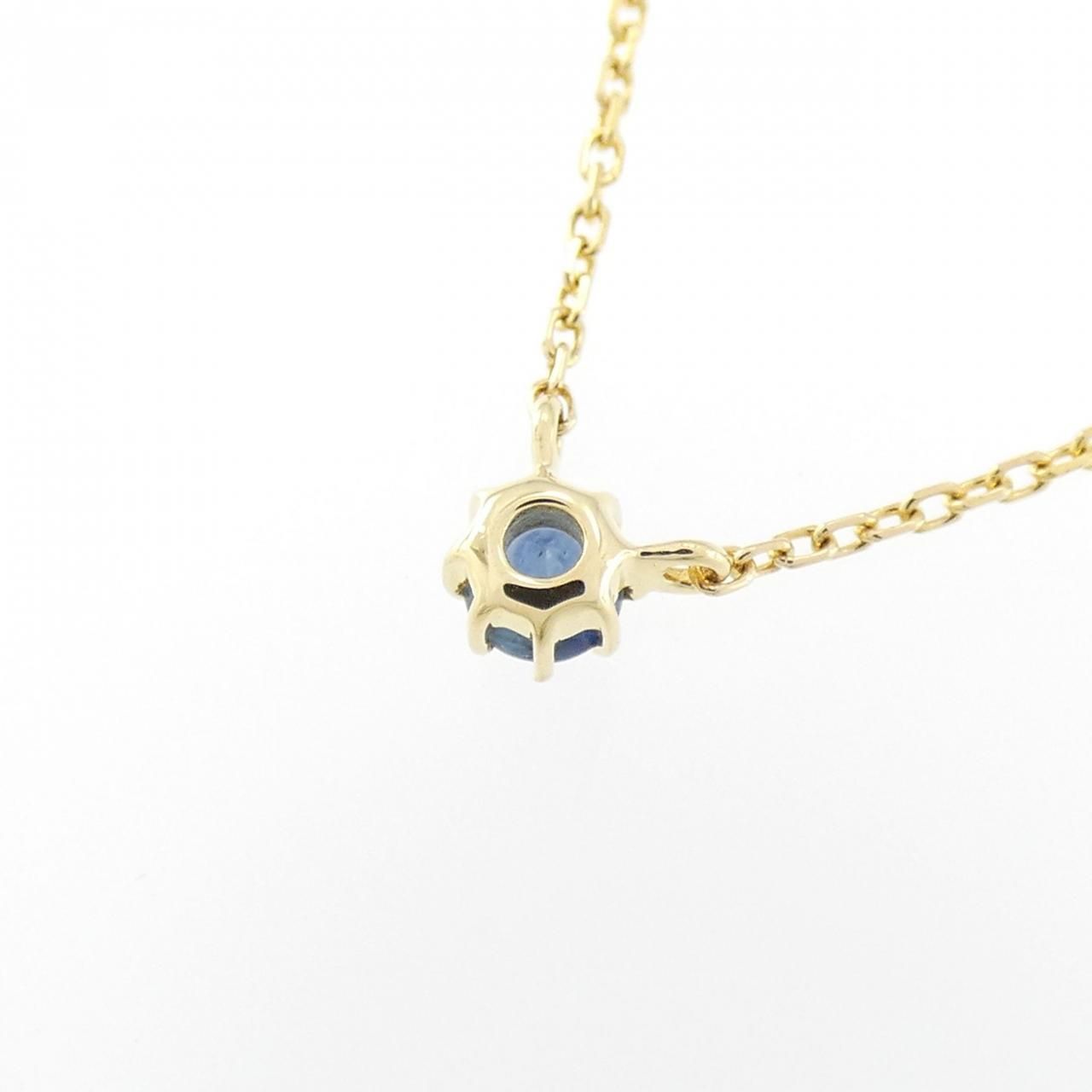 エテ サファイヤ ネックレス ete イエローゴールド K10YG サファイヤ