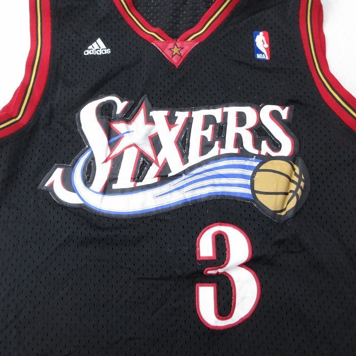 ✨美品NIKE Sixers Iverson ゲームシャツノースリーブ メッシュ ✨美品NIKE Sixers Iverson ゲームシャツノースリーブ メッシュ