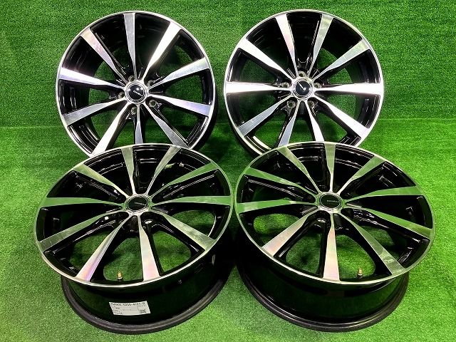 DIANELLA ﾌﾟﾘｳｽ ホイール アルミ ブラックポリッシュ 17インチ 7J 5穴 4本 100 48