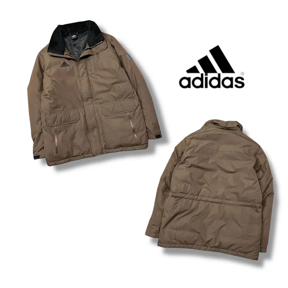 adidas(アディダス) チョコ 茶色 ダウン パーカー
