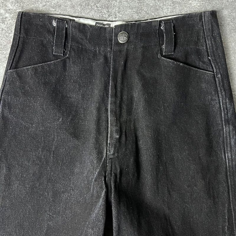 FB COUNTY ブラックデニムワークパンツ トラウザー 40