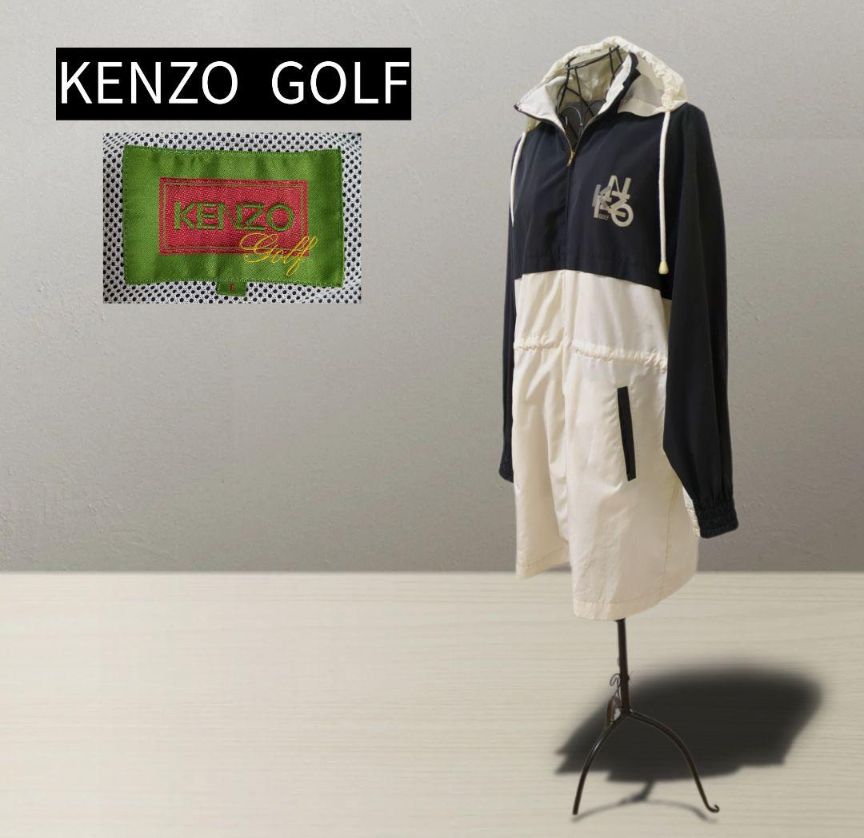 レア【KENZO】ケンゾーゴルフ ナイロン ハーフコート オーバーサイズ 