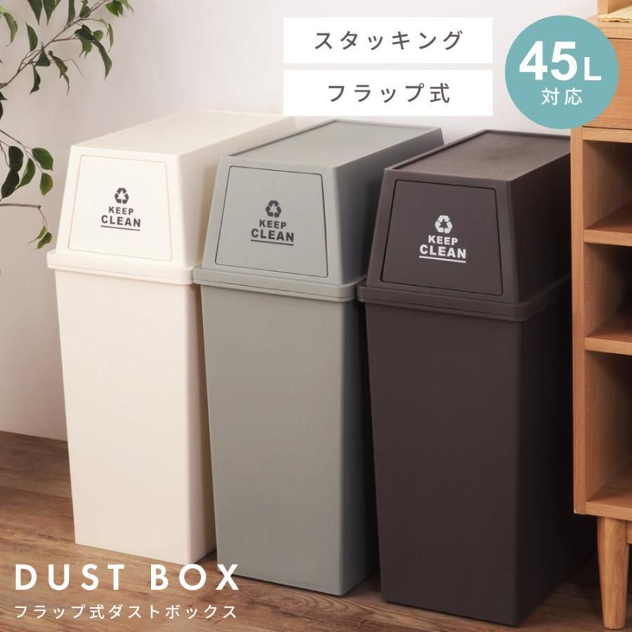 ゴミ箱 おしゃれ キッチン 45リットル スリム 分別 フタ付き