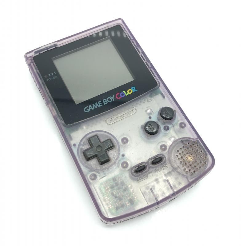 【中古】本体）【動作確認済み】任天堂/ゲームボーイカラー/クリアパープル/背面シールなし・画面傷あり[6]