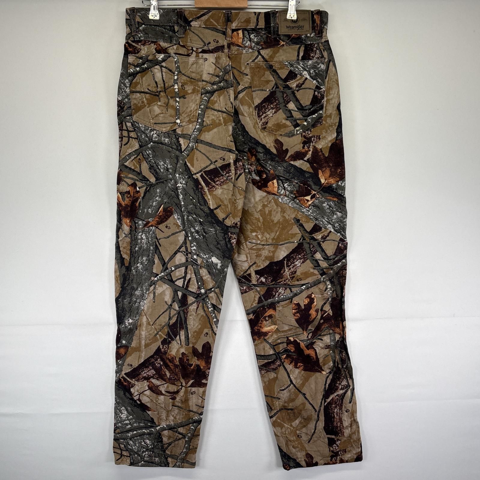 古着 ラングラー Wrangler デニムパンツ リアルツリーカモフラ
