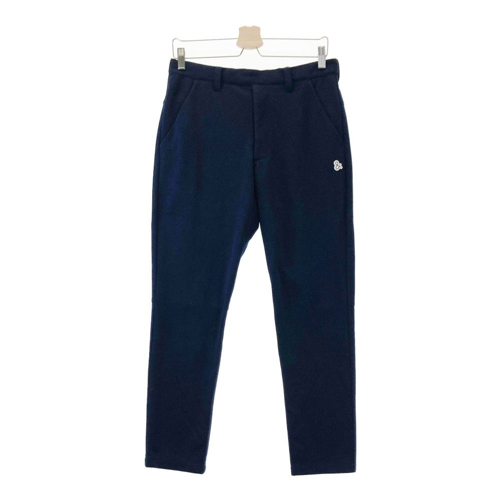 サイズ：M AND PER SE アンパスィ  裾ロゴ ロングパンツ  ネイビー系 [240101441693] ゴルフウェア メンズ ストスト サイズ：M AND PER SE アンパスィ 裾ロゴ ロングパンツ ネイビー