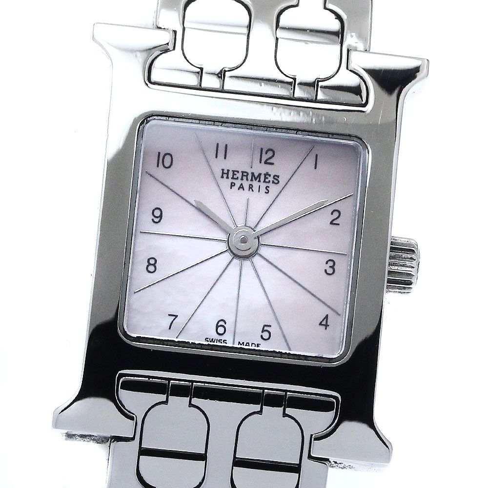 エルメス HERMES HH1.110 Hウォッチ ミニ クォーツ レディース_825498