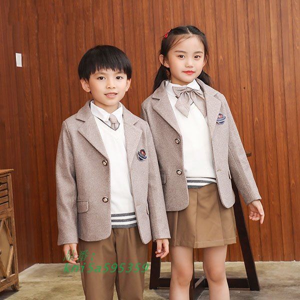 入学式 キッズスーツ 男の子 女の子 キッズ 4点セット 結婚式 卒業式 子供用 子供フォーマル 110 180 小さいサイズ 5点セット 子供スーツ kni5a595359