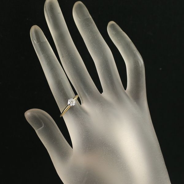 ティファニー リング ダイヤ ダイヤモンド 0.38ct程 ソリティア 一粒  