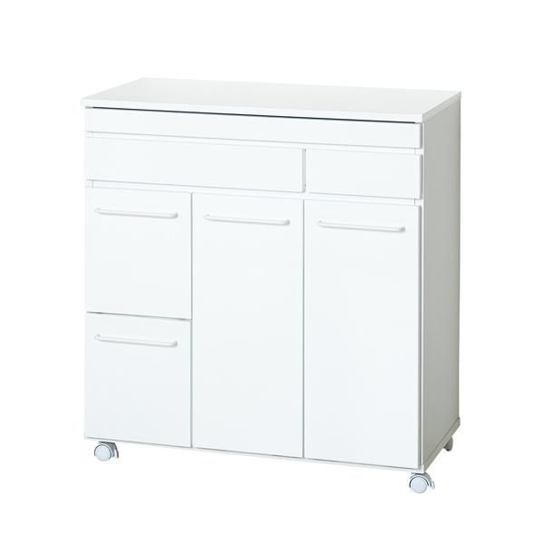 受け取り6000円 LOWYA ドレッサー ミラー付き 収納棚 キッチン 天板 木目調