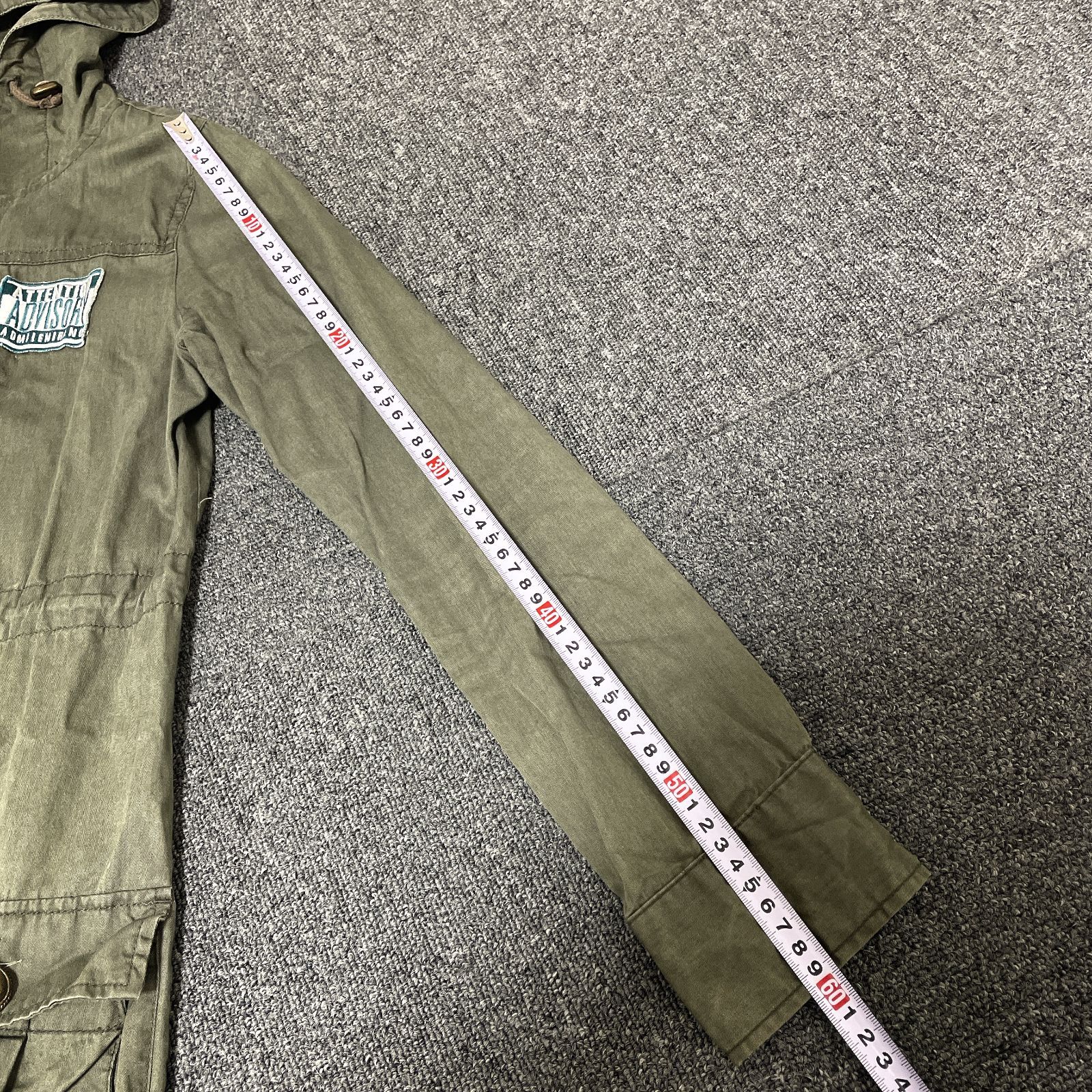 GRAZIE グレイジー ミリタリージャケット カーキ レディース M