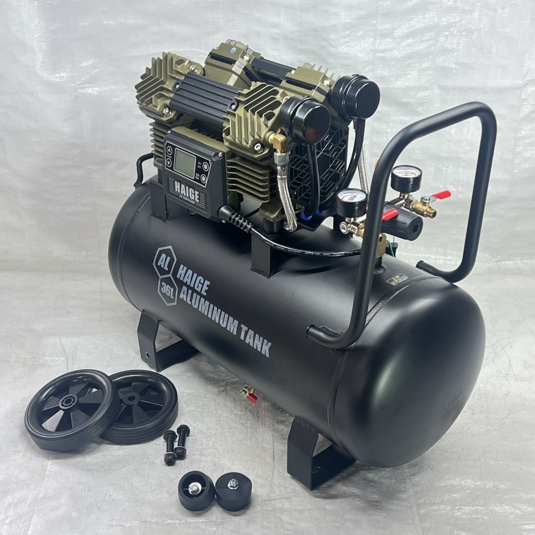 エアーコンプレッサー 100V 36L 静音 小型 軽量 HG-DC991AL 669-2