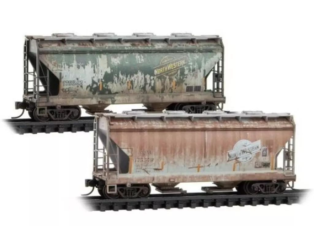 鉄道模型 1|160 カバードホッパー CNW 2両セット 03198305084