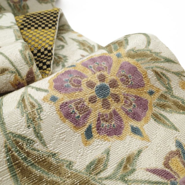 袋帯 極美品 新古品】 袋帯 未使用 全通 正絹 染め帯 手染め 京友禅 都摺浪漫