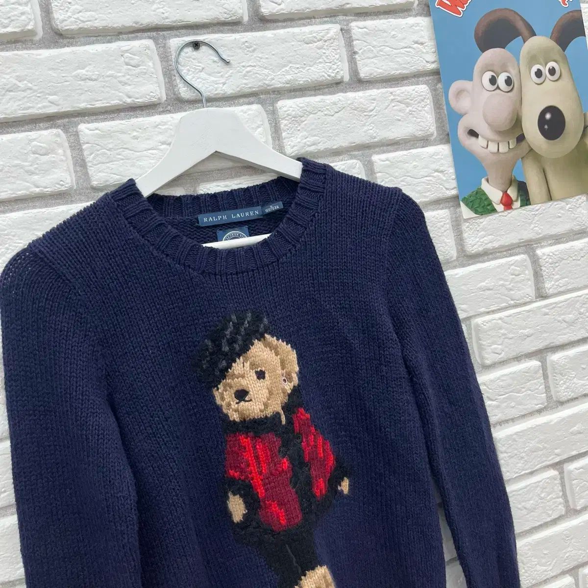 ポロ ラルフローレン クマ ドール ニット ネイビー-S