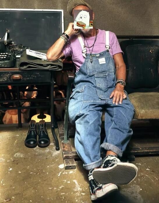 デニム オーバーオール パンツ ペインター パンツ オールインワン ツナギ ガレージ 所さん