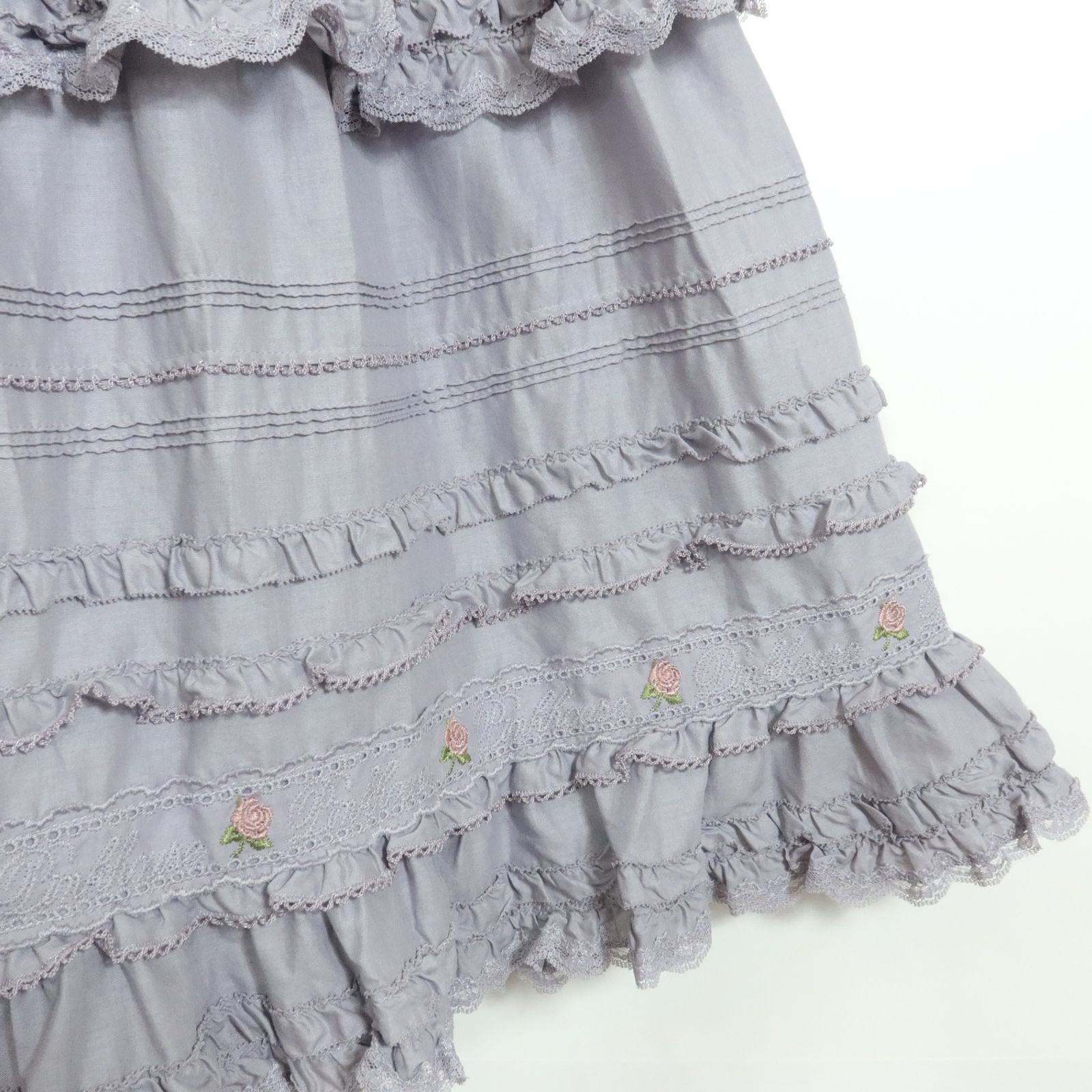 美品】ピンクハウス☆豪華！ たっぷり段々フリル＆レース縁取り