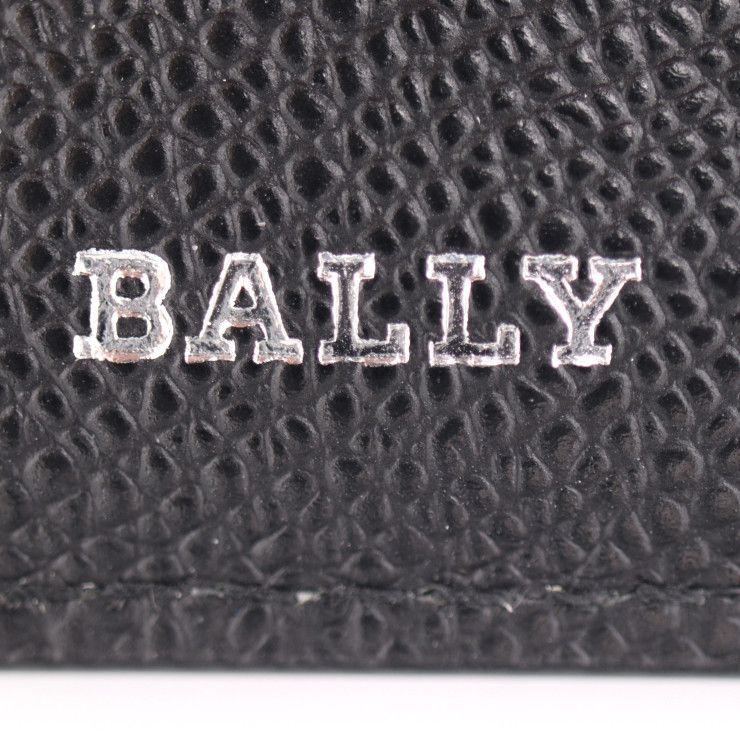 BALLY バリー BYIE.BM.O 二つ折り財布 6301153 レザー ブラック シルバー金具 Bロゴ 【本物保証】 - メルカリ