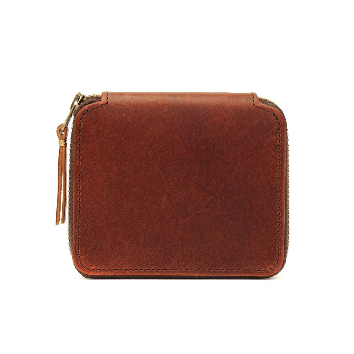 スロウ ハービー herbie mini round wallet 二つ折り財布 SO737I レッドブラウン|25 レッドブラウン 25