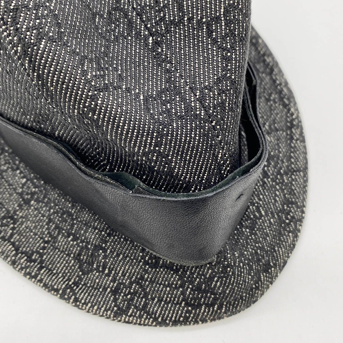 GUCCI グッチ GG柄 ハット 帽子 バケットハット XL ブラック 黒 GG