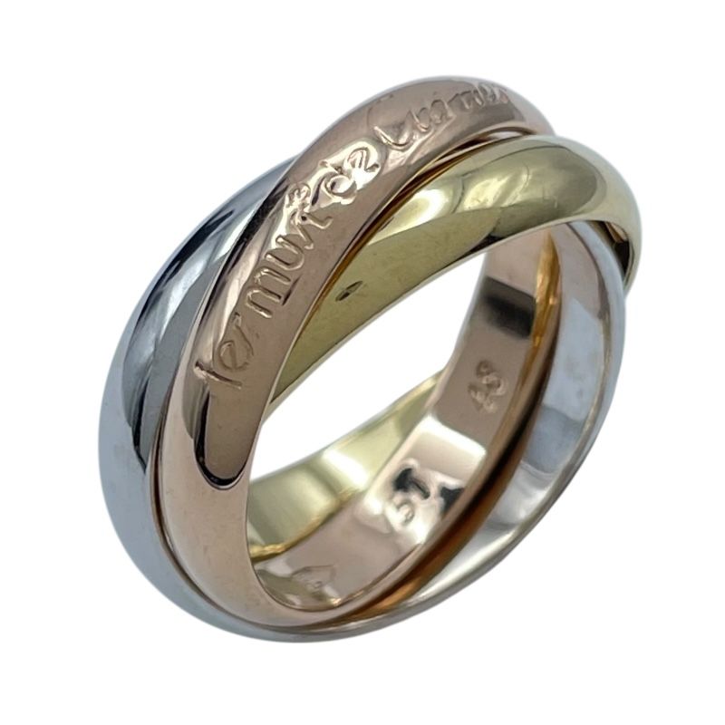 K18WG（ 日用品雑貨・文房具・手芸 カルティエ Cartier トリニティ  