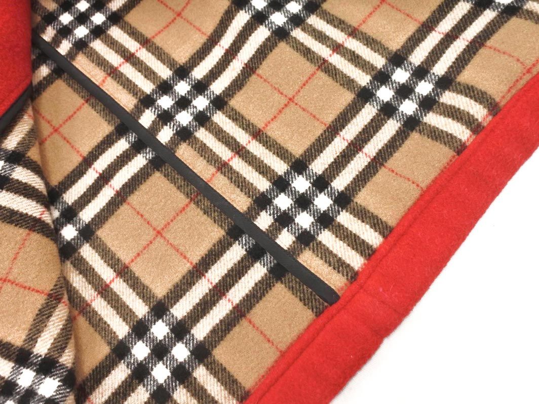 burberrys バーバリーズ BLUE LABEL ブルーレーベル ダッフル コート size40 赤 ◆ ◎レディース