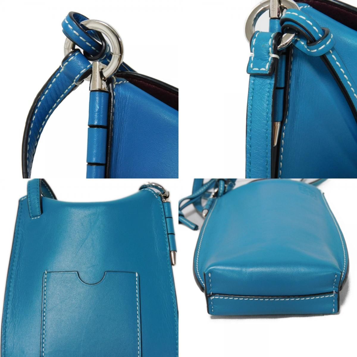 LOEWE ロエベ ゲート ポケット サコッシュ ポシェット ソフト カーフ 