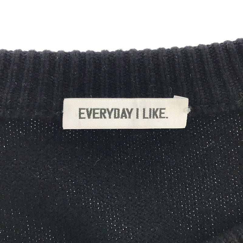 DEUXIEME CLASSE - 【美品】  Deuxieme Classe / ドゥーズィエムクラス | 2021AW | EVERYDAY I LIKE. Ariesクルーネックプルオーバー | F | ブラック | レディース Deuxieme Classe / ドゥーズィエムクラス | 2021AW | EVERYDAY I
