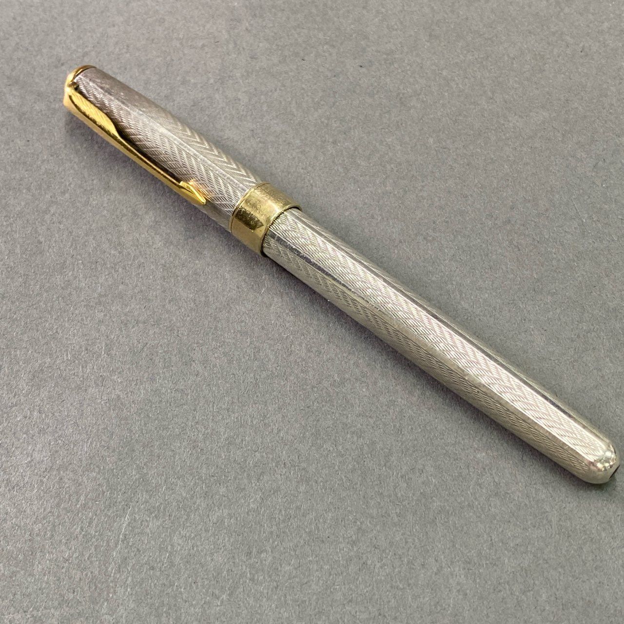 PARKER/パーカー/フランス/万年筆/18K/750/ゴールド×シルバー