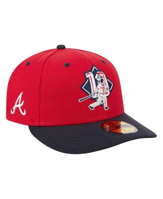 【送料無料】 ニューエラ メンズ 帽子 アクセサリー Men's Chipper Jones Red Atlanta Braves 59FIFTY Fitted Hat Red