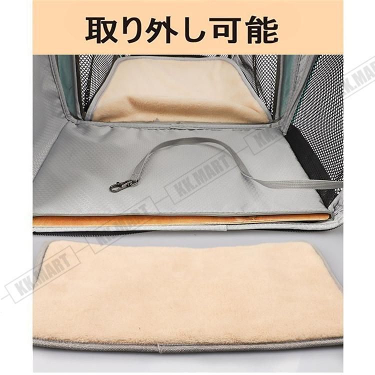 ペットバックキャリーバッグ拡張型リュックトラベル折りたたみバッグペットバッグ折りたたみバッグ犬猫小動物避難旅行軽量おしゃれ小型犬小型犬