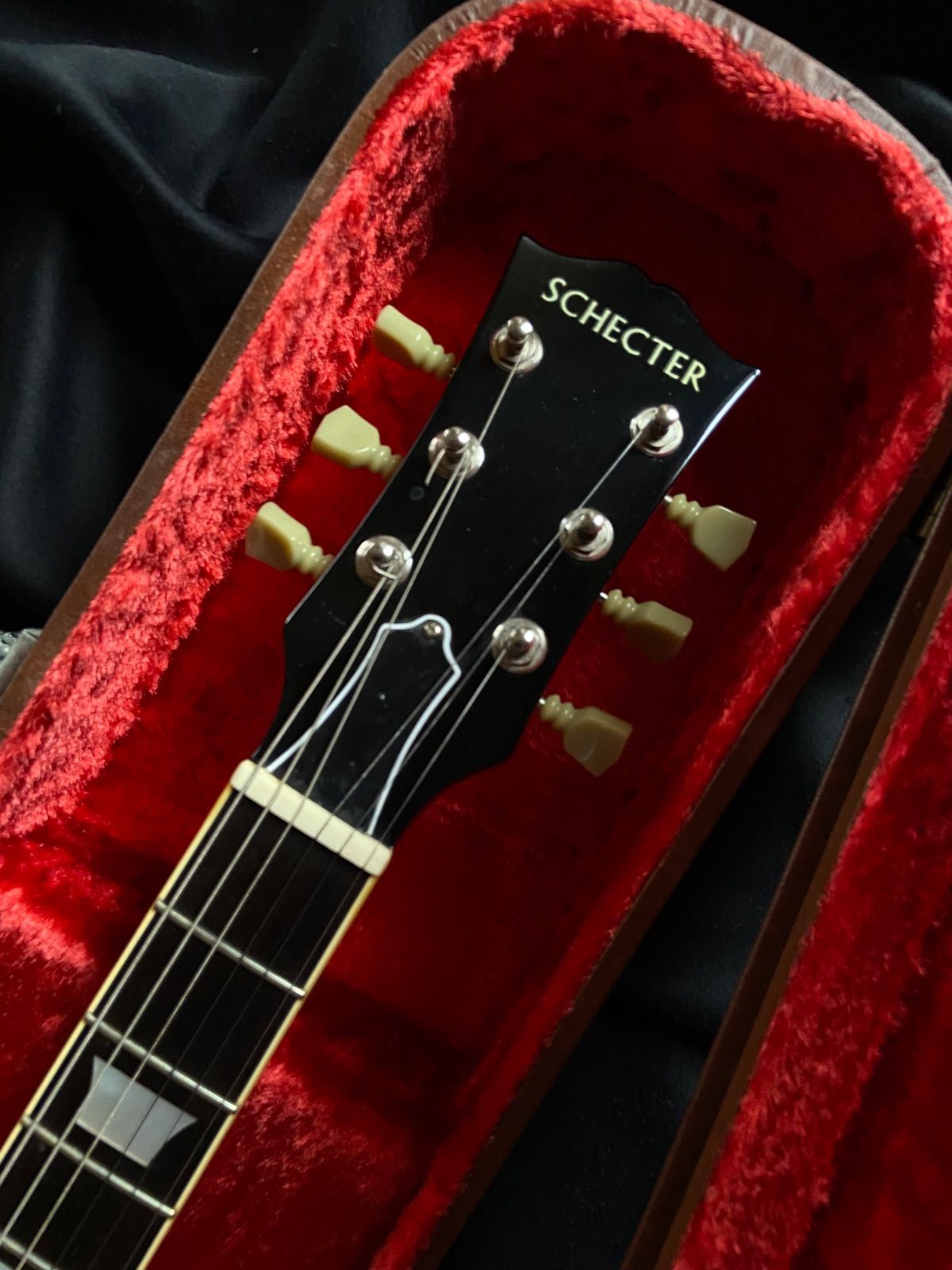 レスポールシェクタータイガーフレイムホンジュラスローズ指板1993年新品同様保管 レスポールシェクタータイガーフレイムホンジュラスローズ指板