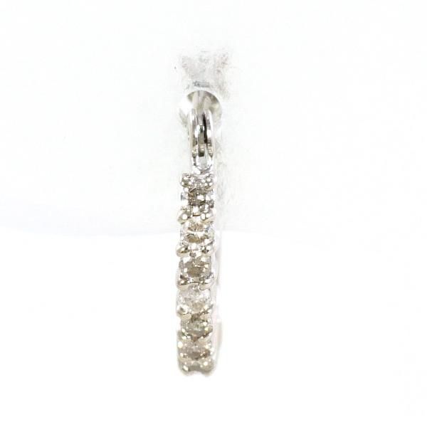 K18WG ピアス earrings 片耳 ダイヤ 0.1 総重量約0.5g