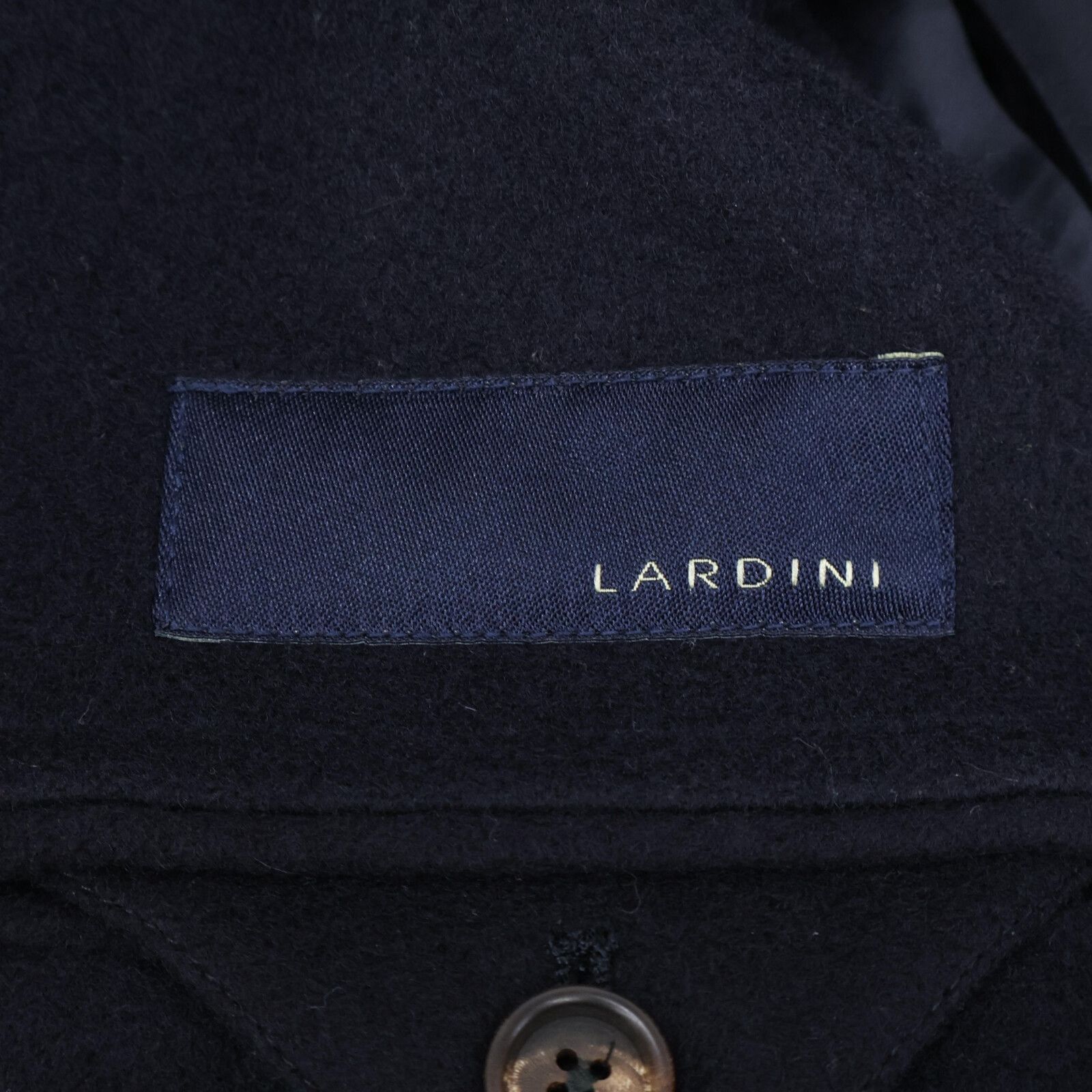 LARDINI ラルディーニ JL23143AQ ネイビー ウール 3Bチェスターコート 42 LARDINI ラルディーニ JL23143AQ ネイビー ウール 3Bチェスターコート 42