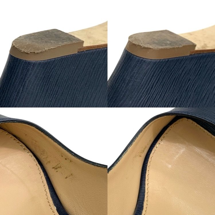 セルジオ・ロッシ　ウェッジパンプス【36.5】(未使用品) Sergio Rossi セルジオロッシ オープントゥ ウェッジ パンプス