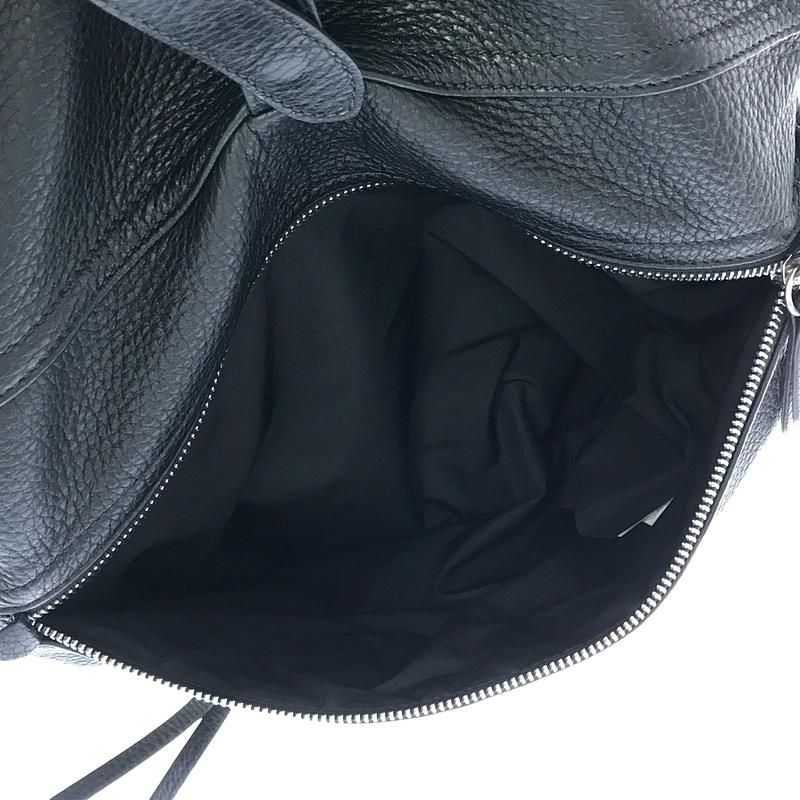 【美品】  Maison Margiela / メゾンマルジェラ | 2019AW | 2Way NDNミディアム レザー トート ショルダーバッグ | ブラック | レディース 美品】 Maison Margiela / メゾンマルジェラ | 2019AW | 2Way NDN