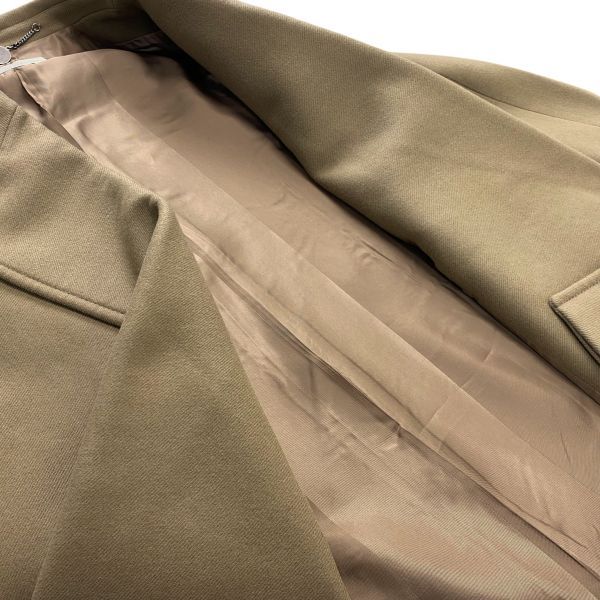 ステラマッカートニー STELLA McCARTNEY ダブルブレストコート チェスターコート 長袖 カーキ キャメル 38 M 9号 レディース S5W090 GULLKHAN_COM