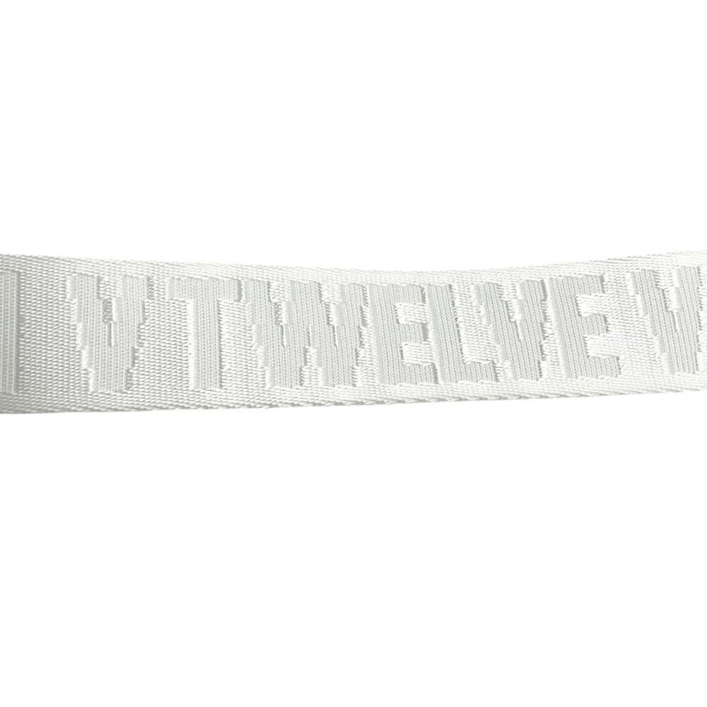 V12 ヴィトゥエルヴ ベルト ロゴ総柄 ホワイト系 [240101434658