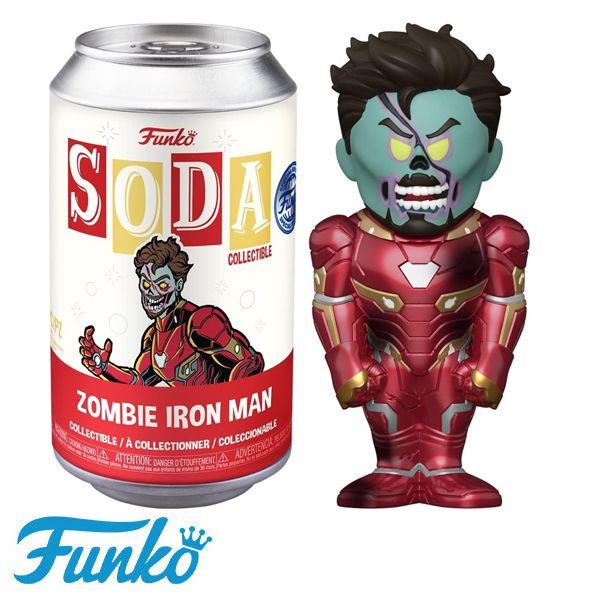 マーベル ホワット・イフ ゾンビアイアンマン ファンコ ソーダ フィギュア】Funko Soda Marvel 人形 キャラクター おもちゃ アメトイ  アメリカン雑貨 ソフビ アベンジャーズ - メルカリ