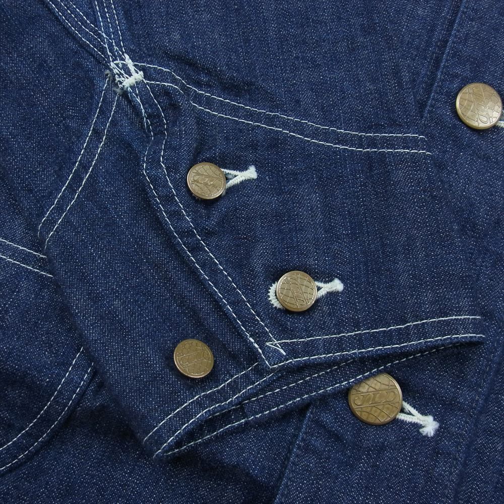 【特別送料無料！】 ブルーブルー BLUE カバーオール NAVYタイプ US 塗りつぶさ BLUE ジャケット・アウター