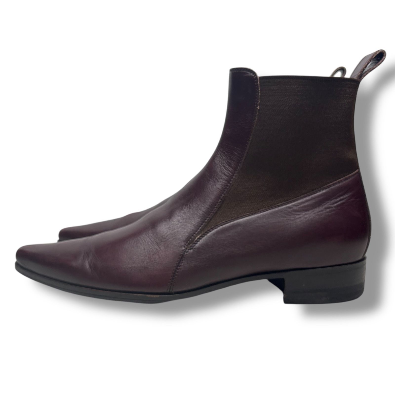 DOLCE&GABBANA（ドルチェ&ガッバーナ）サイドゴア ブーツ 美品□DOLCE&GABBANA ドルチェ&ガッバーナ 【25.5】サイドゴアブーツ