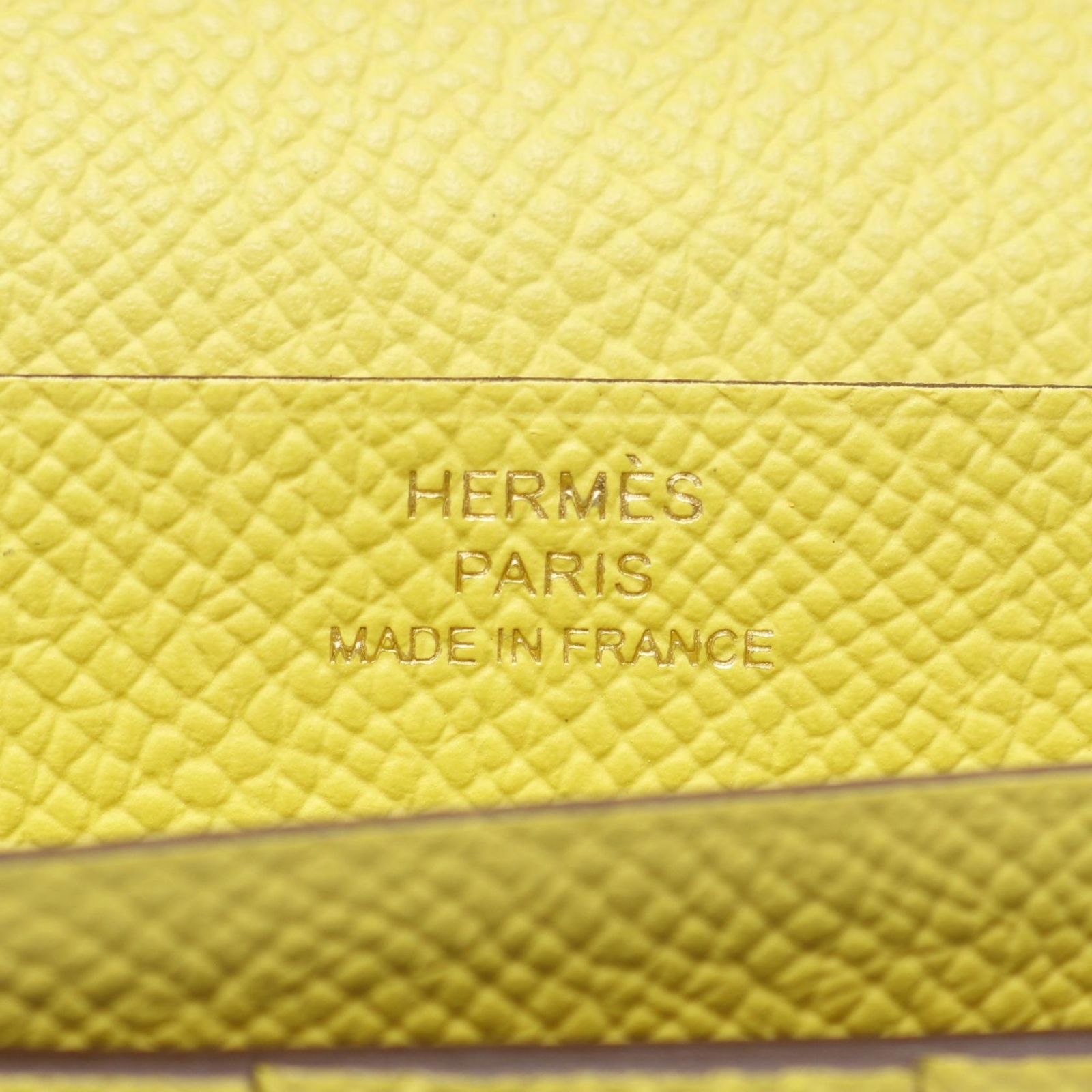 エルメス ベアンスフレ ヴェルソ ナタ ライム 二つ折り長財布 HERMES エルメス 長財布 ベアンスフレ ヴェルソ ナタ/ライム エプソン