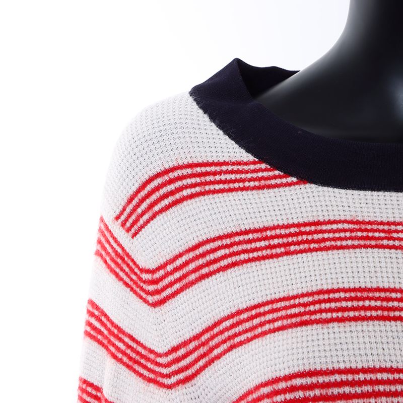 CHANEL シャネル ワンピース Size:42 ボーダー ニット カシミア - メルカリ 