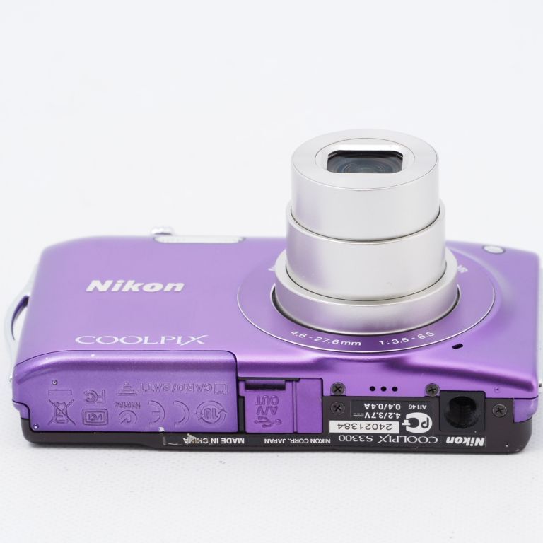 Nikon ニコン デジタルカメラ COOLPIX (クールピクス) S3300 ラベンダーパープル S3300PP - メルカリ