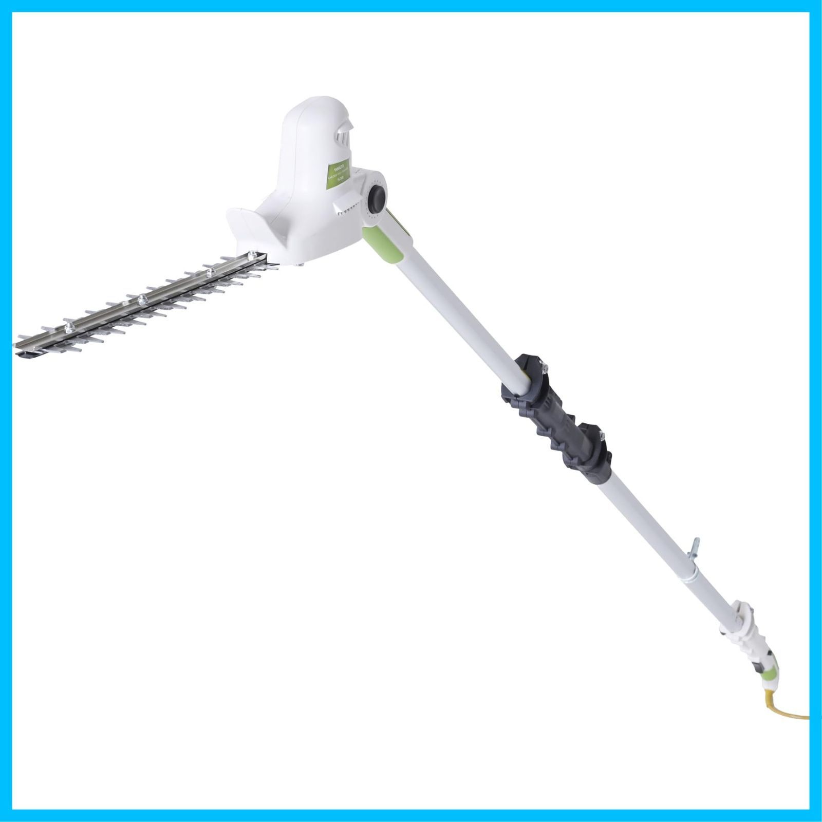 山善 YAMAZEN 高枝ガーデンポールトリマー AC電源 着脱式伸縮延長ポール付 延長コード10m付き 高枝ばさみ ヘッジトリマー 高枝チェーンソー 剪定 枝切 竹切 剪定トリマー 枝切り 生垣 電動 ポールソー PH-3000