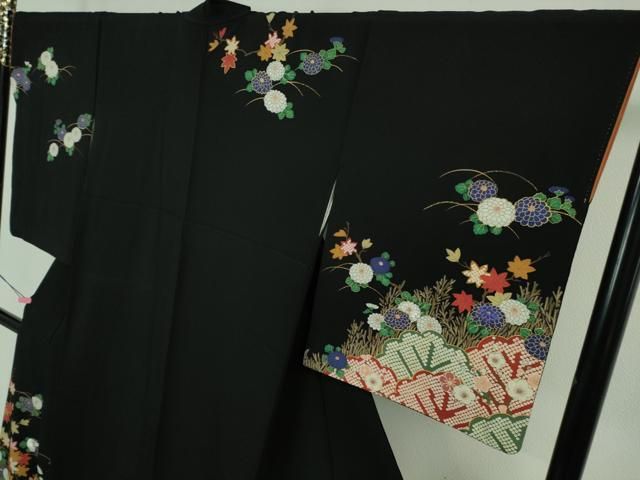 平和屋着物□極上 ファッションデザイナー 花井幸子 訪問着 刺繍 梅菊