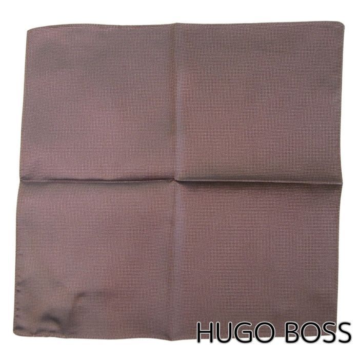 HUGO BOSS ヒューゴ ボス ヒューゴボス ポケットチーフ ◆ ◆ シルクブレンド ハンカチ メンズ ピンク HB-475