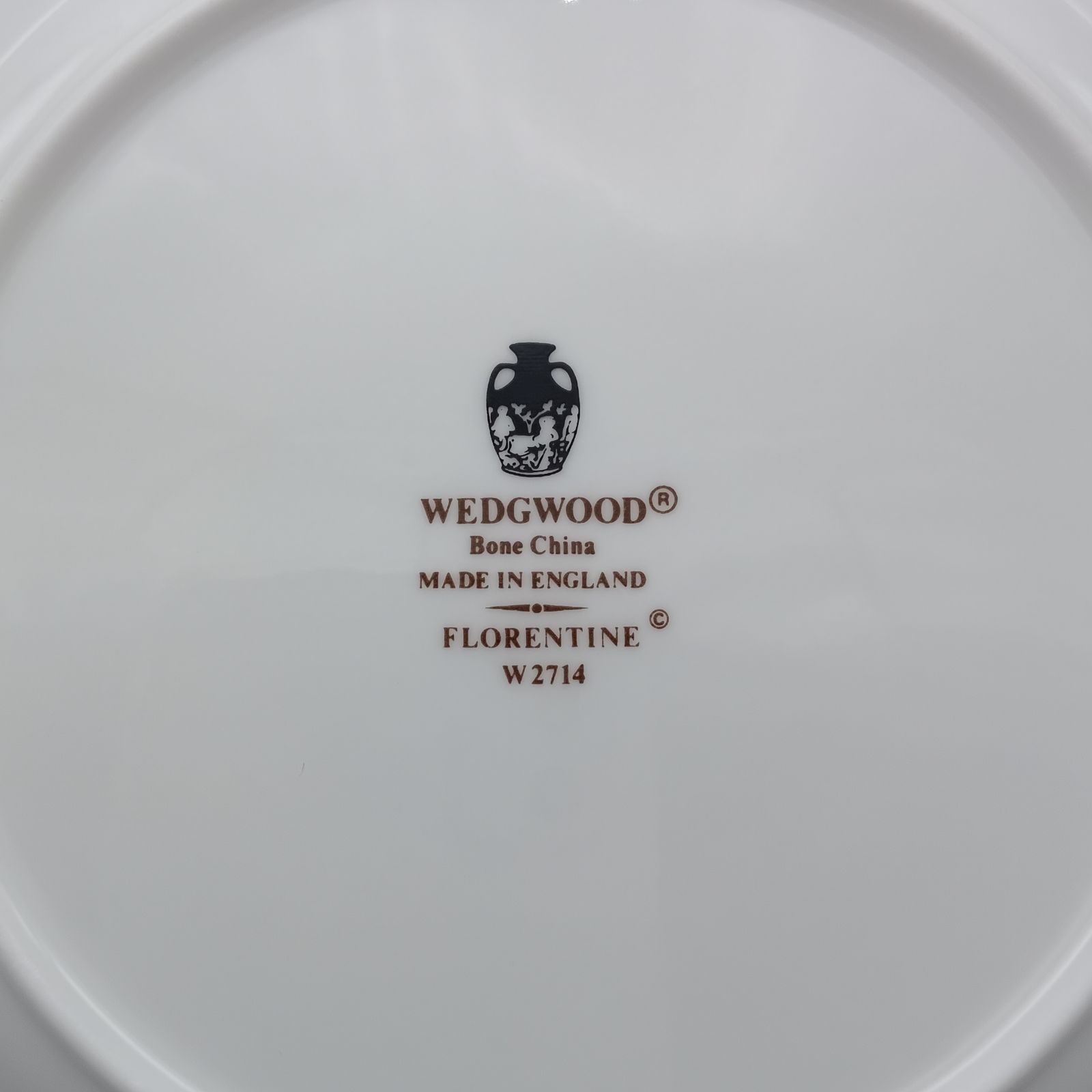 ウェッジウッド フロレンティーン ターコイズ 黒壺マーク プレート 皿